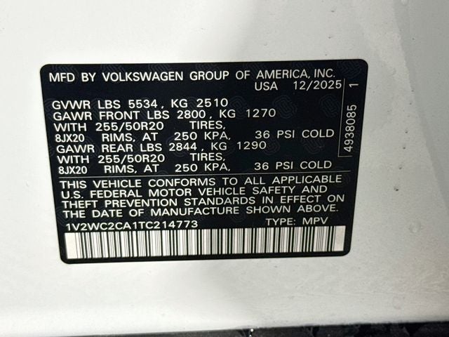 2026 Volkswagen Atlas Cross Sport 2.0T SE w/Technology