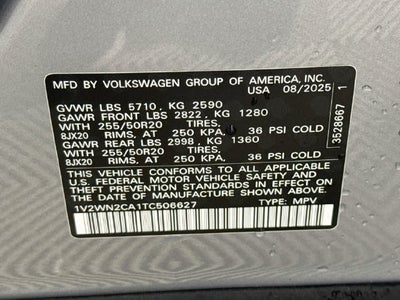 2026 Volkswagen Atlas 2.0T SE w/Technology