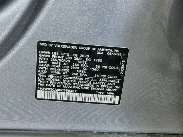 2025 Volkswagen Atlas 2.0T SE w/Technology
