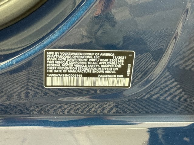 2022 Volkswagen Passat 2.0T SE