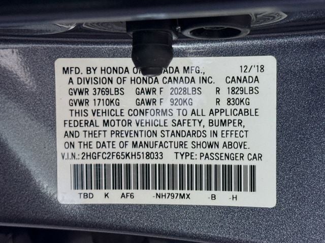 2019 Honda Civic LX