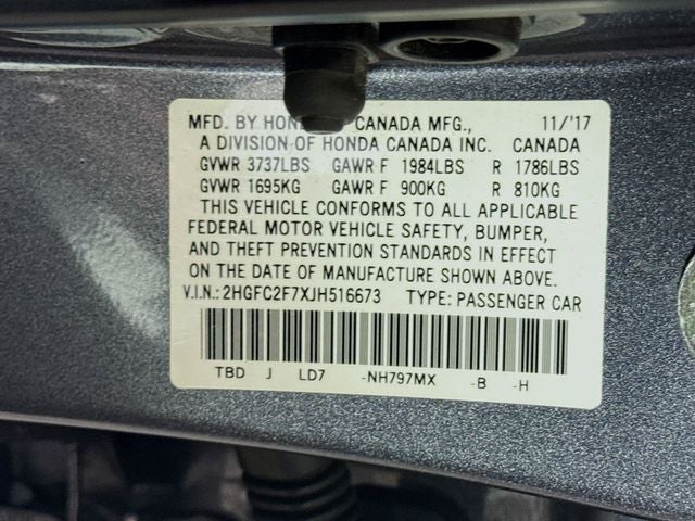 2018 Honda Civic EX