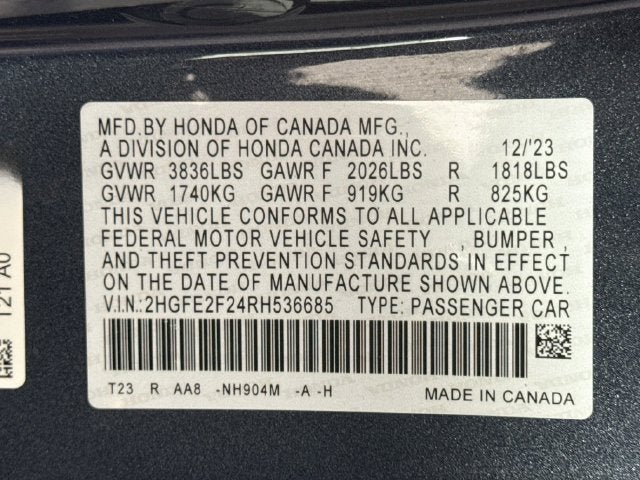 2024 Honda Civic LX