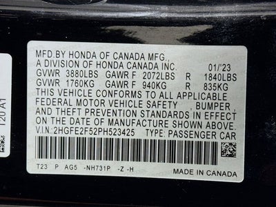 2023 Honda Civic Sport