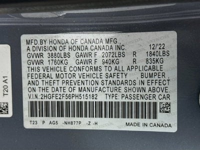 2023 Honda Civic Sport