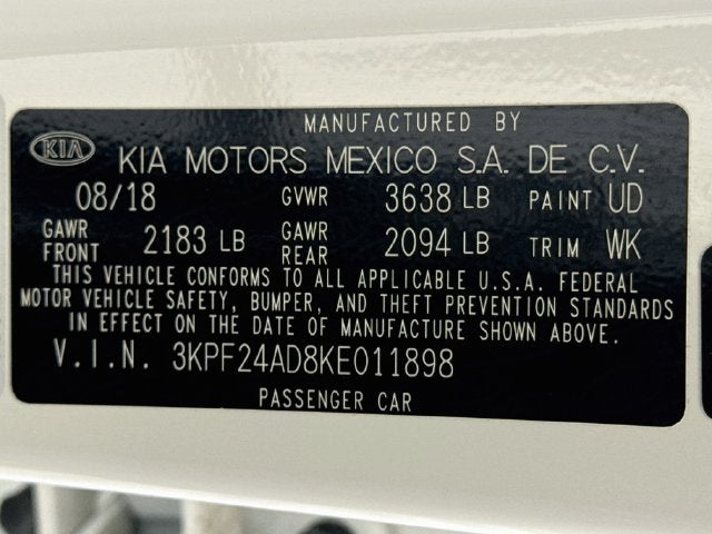 2019 Kia Forte FE