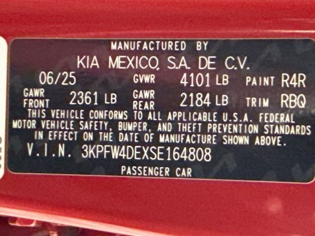 2025 Kia K4 GT-Line