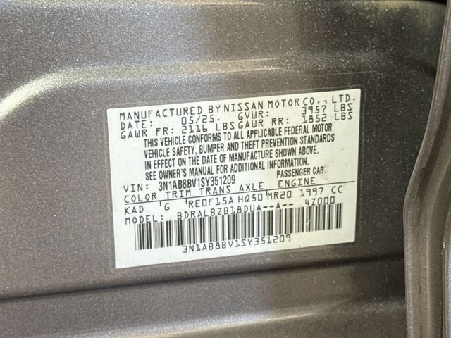 2025 Nissan Sentra S