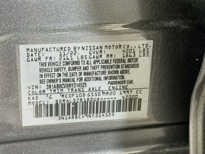 2022 Nissan Sentra SV