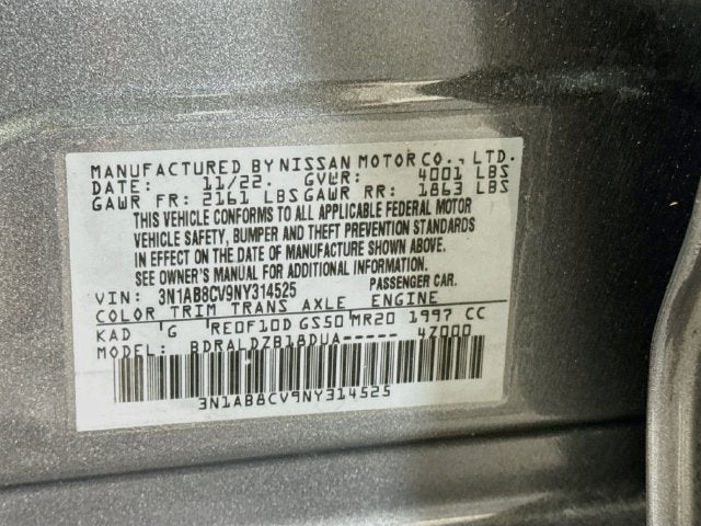 2022 Nissan Sentra SV