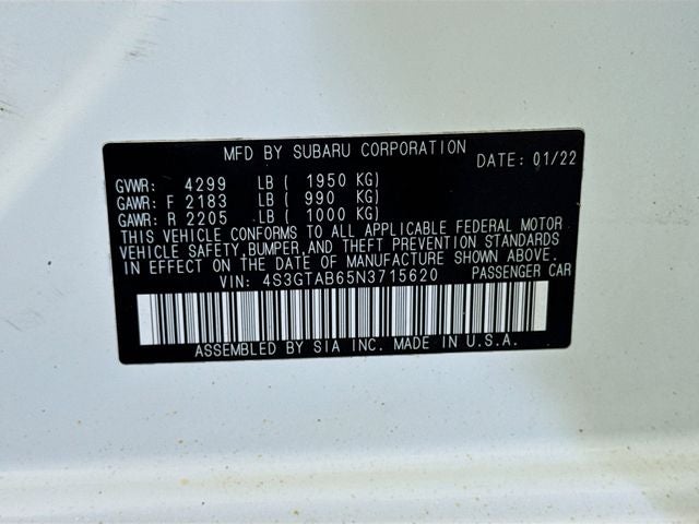 2022 Subaru Impreza Base