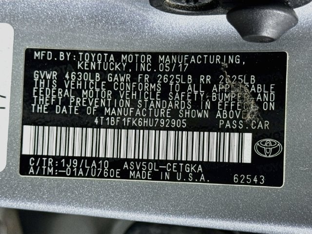 2017 Toyota Camry XLE