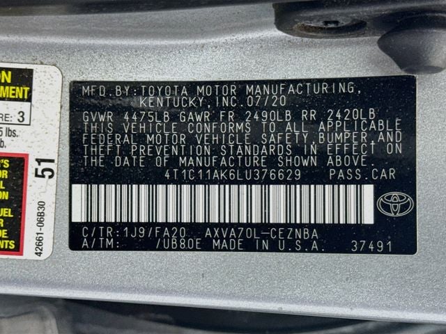 2020 Toyota Camry LE