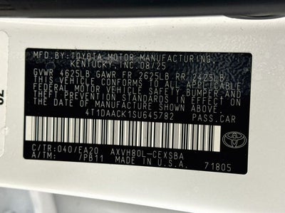 2025 Toyota Camry SE