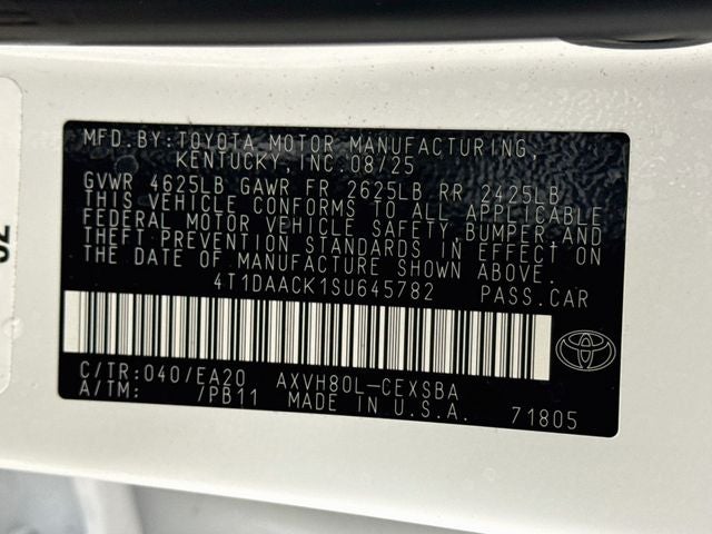 2025 Toyota Camry SE