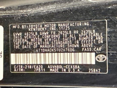 2026 Toyota Camry SE