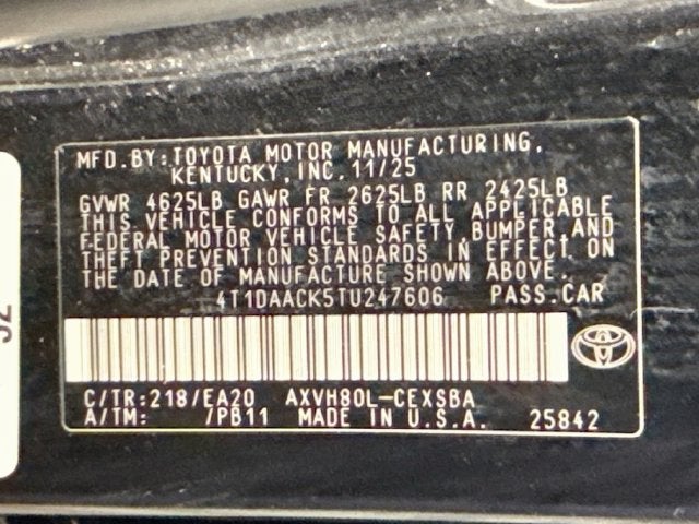 2026 Toyota Camry SE