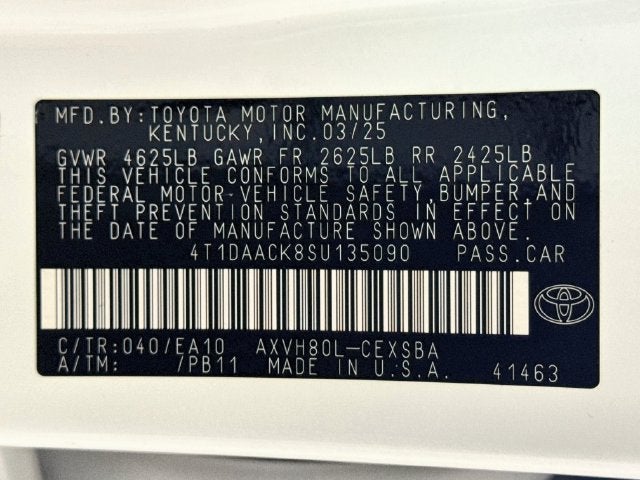 2025 Toyota Camry SE