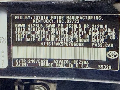 2023 Toyota Camry SE