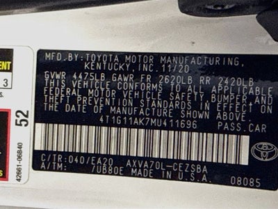 2021 Toyota Camry SE