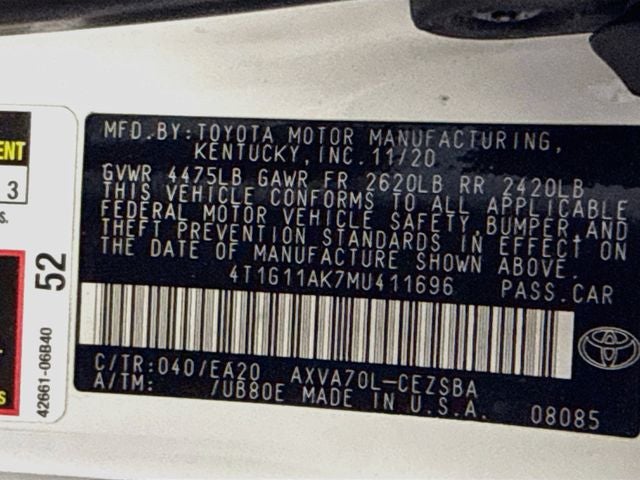 2021 Toyota Camry SE
