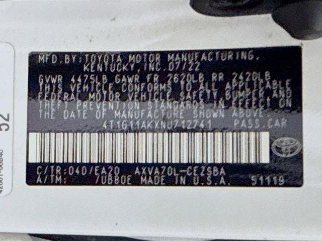 2022 Toyota Camry SE