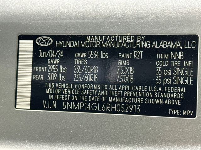 2024 Hyundai Santa Fe SE