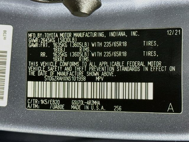 2022 Toyota Highlander XLE