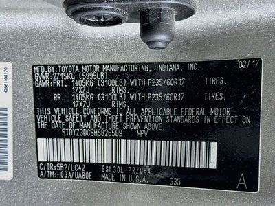 2017 Toyota Sienna XLE 8 Passenger