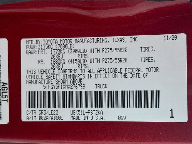 2021 Toyota Tundra Platinum