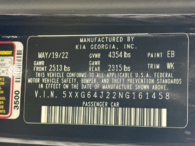 2022 Kia K5 GT-Line