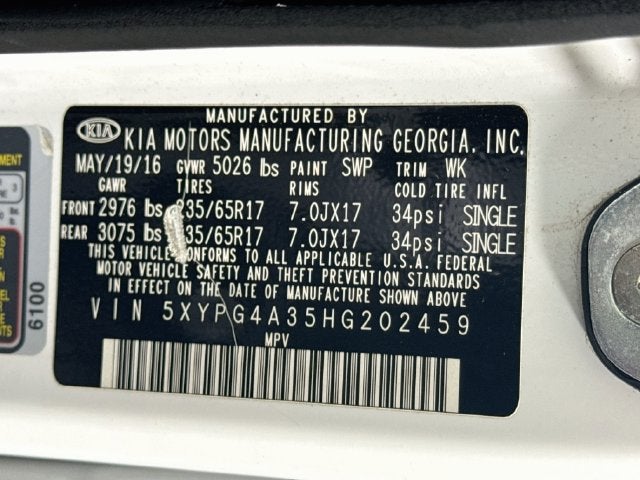 2017 Kia Sorento LX