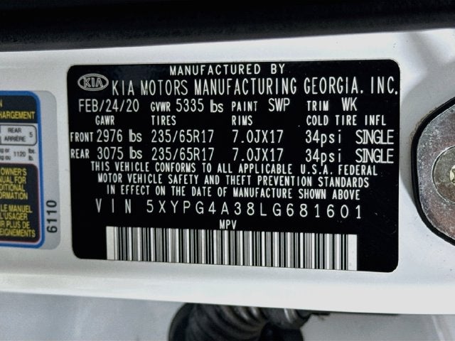 2020 Kia Sorento L