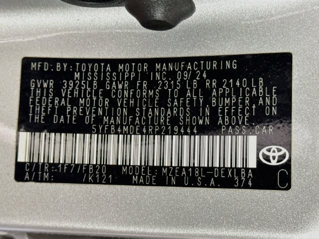 2024 Toyota Corolla LE