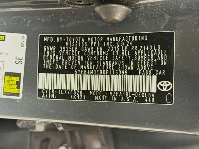 2024 Toyota Corolla LE