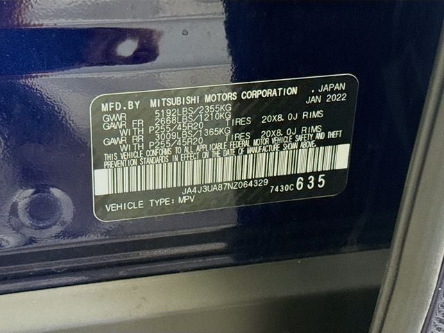 2022 Mitsubishi Outlander Black Edition