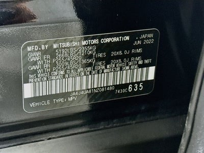 2022 Mitsubishi Outlander Black Edition