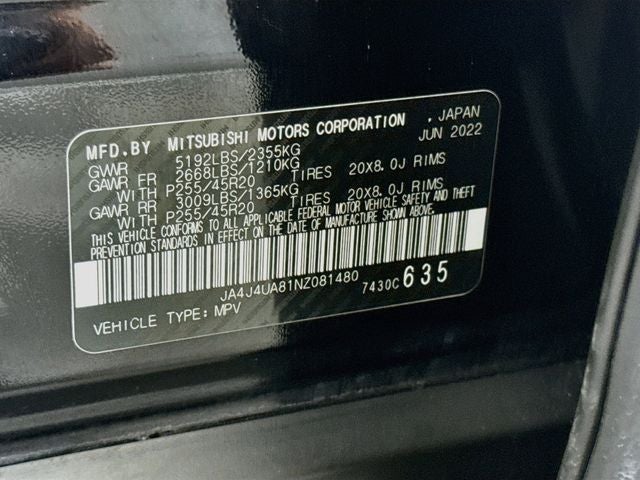 2022 Mitsubishi Outlander Black Edition
