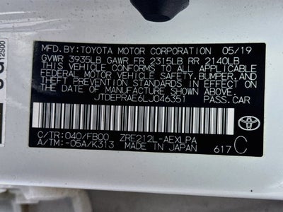 2020 Toyota Corolla LE