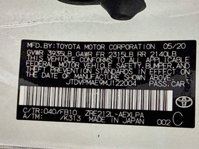 2021 Toyota Corolla LE