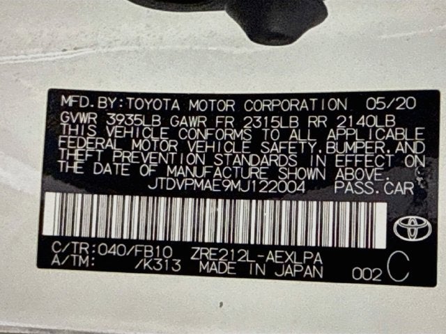 2021 Toyota Corolla LE