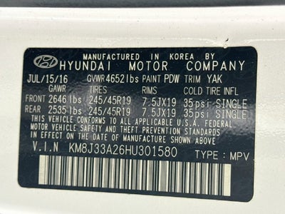 2017 Hyundai Tucson Limited