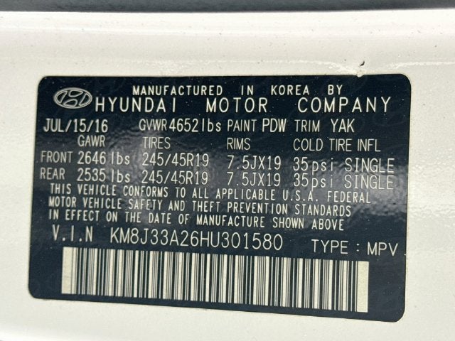 2017 Hyundai Tucson Limited