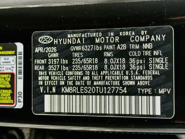 2026 Hyundai Palisade SEL 7 Passenger