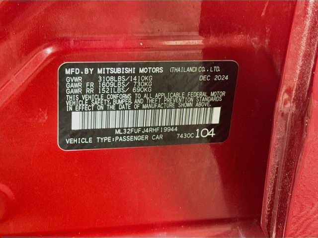 2024 Mitsubishi Mirage G4 Black Edition