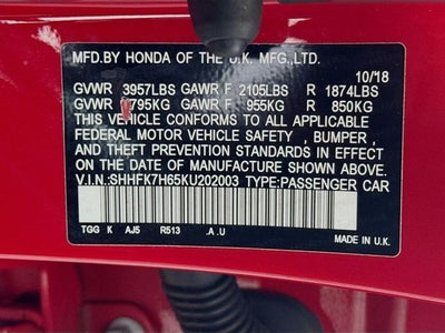 2019 Honda Civic EX