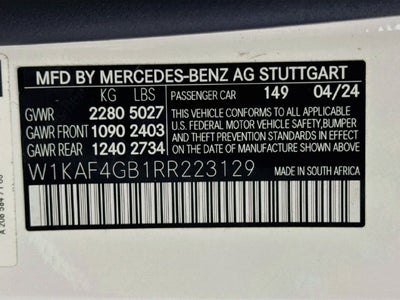 2024 Mercedes-Benz C-Class C 300