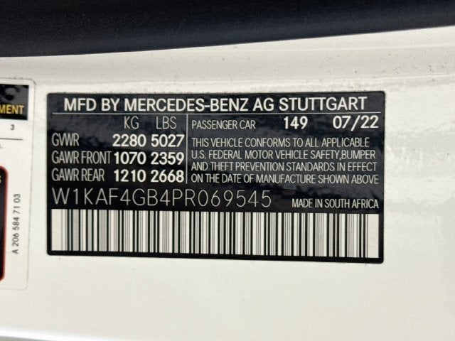 2023 Mercedes-Benz C-Class C 300
