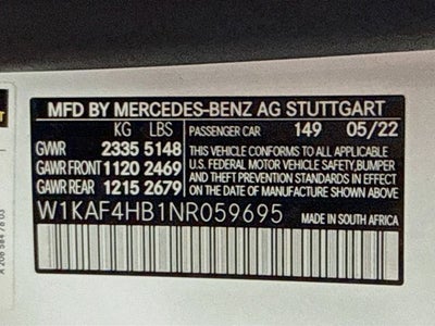 2022 Mercedes-Benz C-Class C 300 4MATIC®