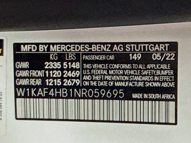 2022 Mercedes-Benz C-Class C 300 4MATIC®